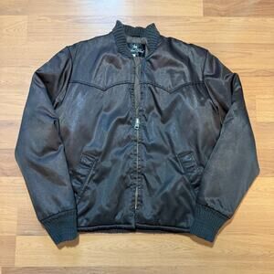 Men's Vintage 70's Golden Fleece Brown Quilted Santa Fe Work Jacket Sz Medium